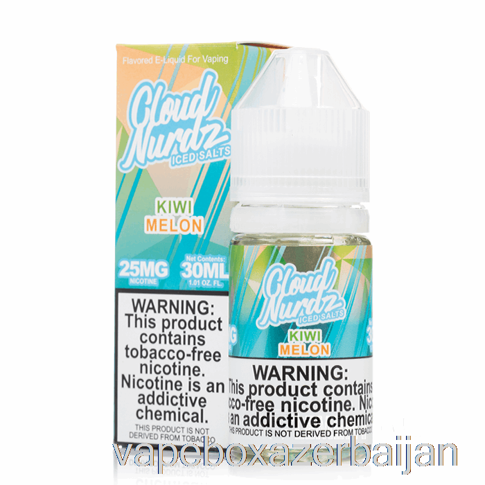 Vape Baku ICED Kiwi Melon - Cloud Nurdz Salts - 30mL 50mg